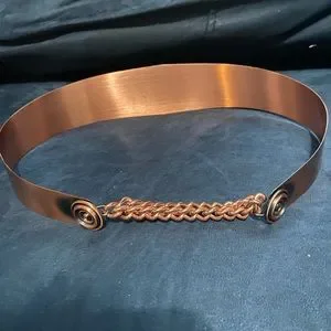 Vintage brass and copper wasp waist belt Vintage | Accessories | Vintage Wasp Waist Copper Cinch Belt  main image 3